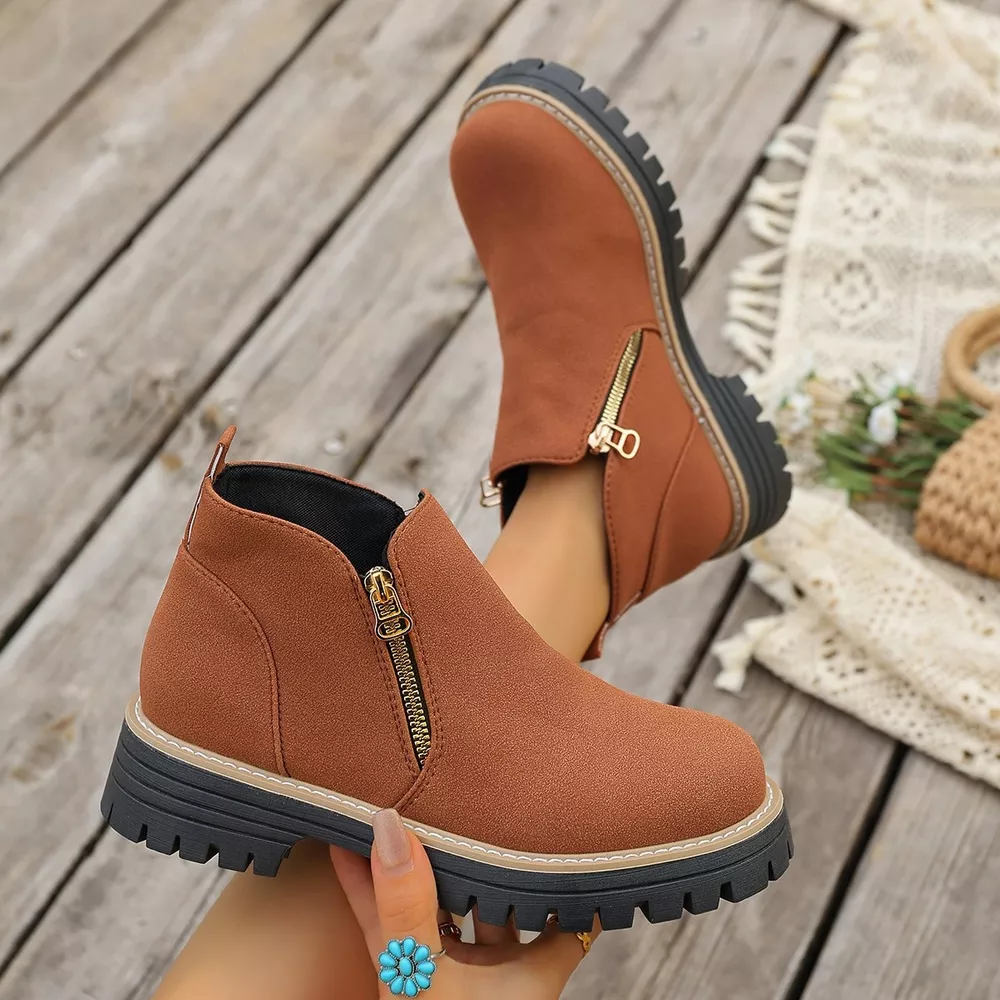 Side Zipper Ankle Boots, image 4