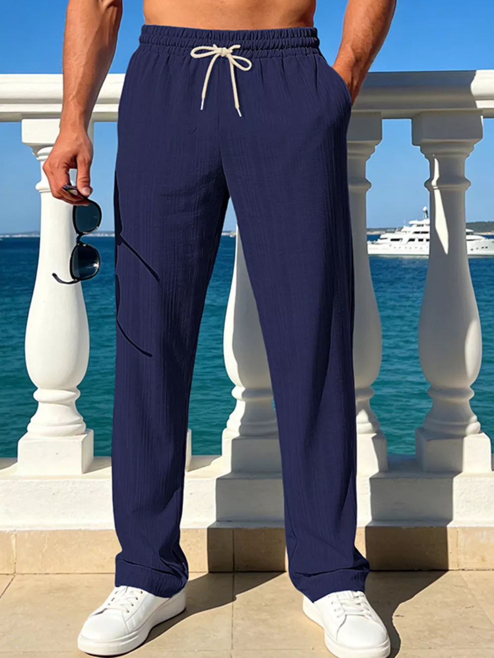 Men's Full Size Casual Drawstring Pants Plus Size, image 2