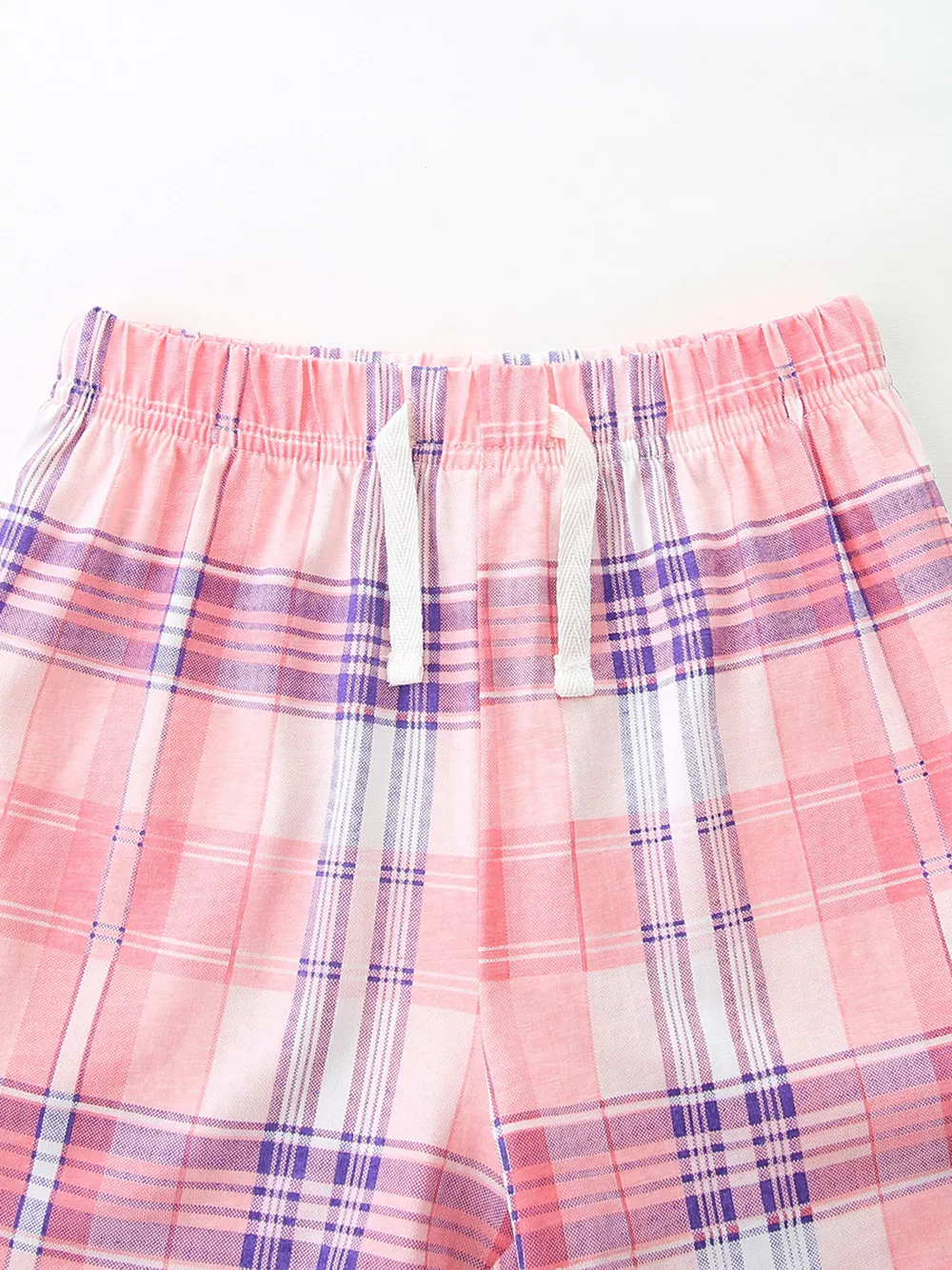 Children's Bunny Train Ruffle Trim Top & Plaid Shorts Set, image 6