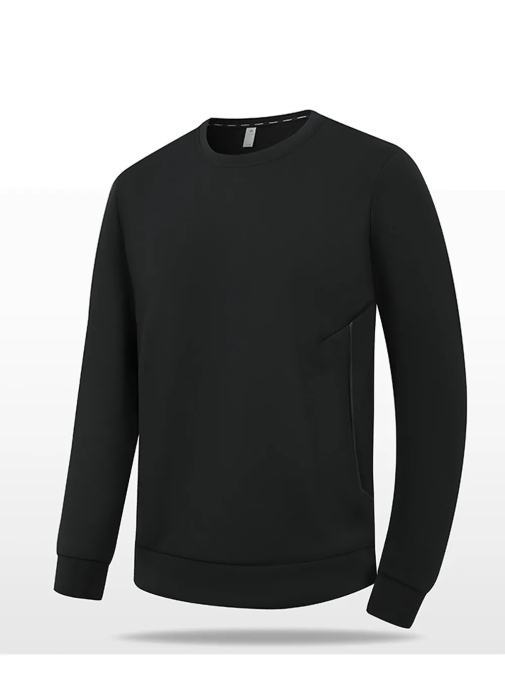 Men's Plus Size Round Neck Long Sleeve Top