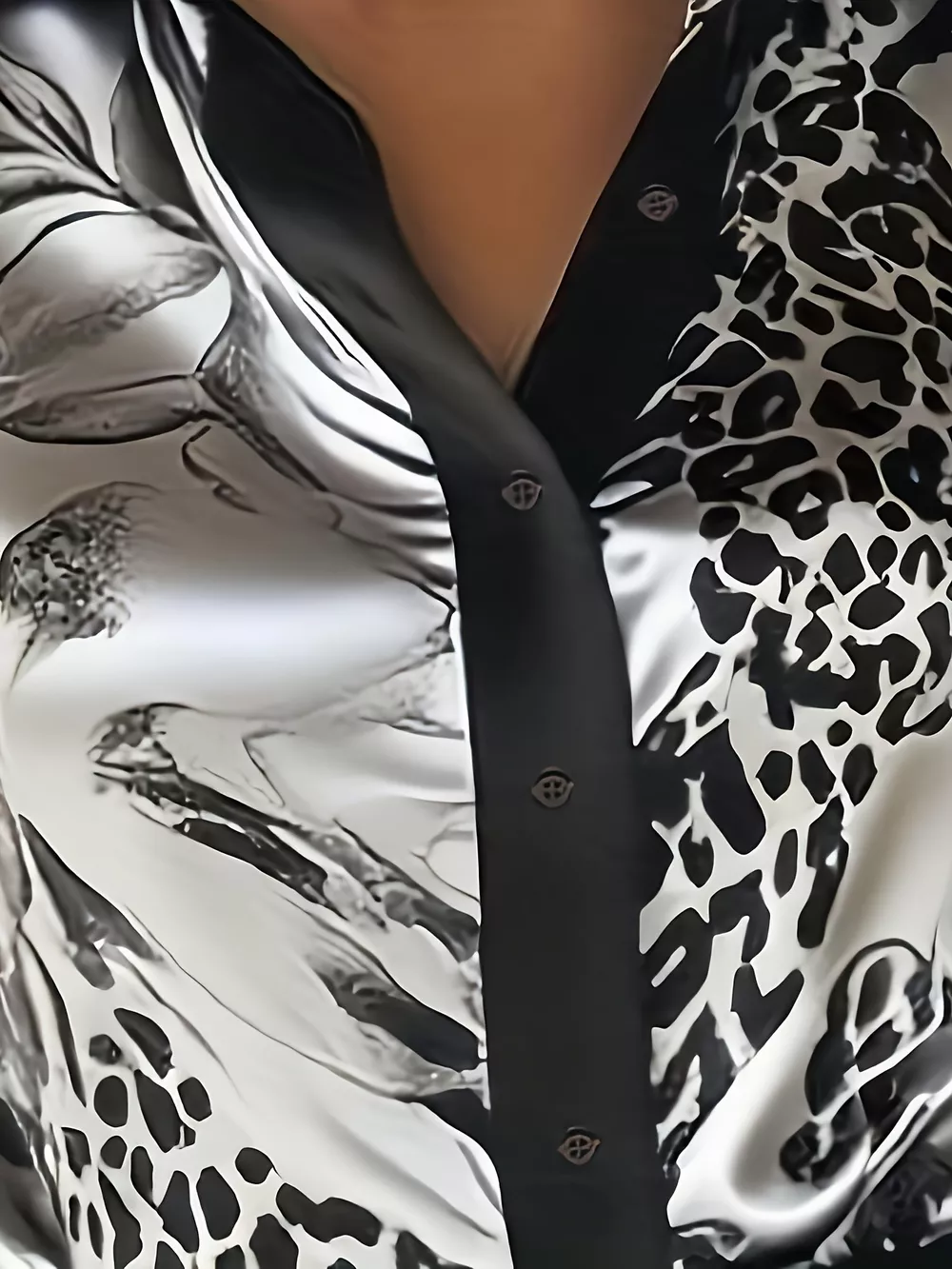 Leopard Button Up Long Sleeve Shirt, image 6