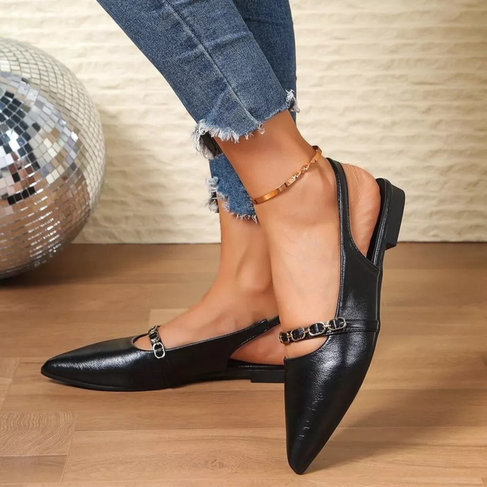 Point Toe Slingback Sandals, image 10