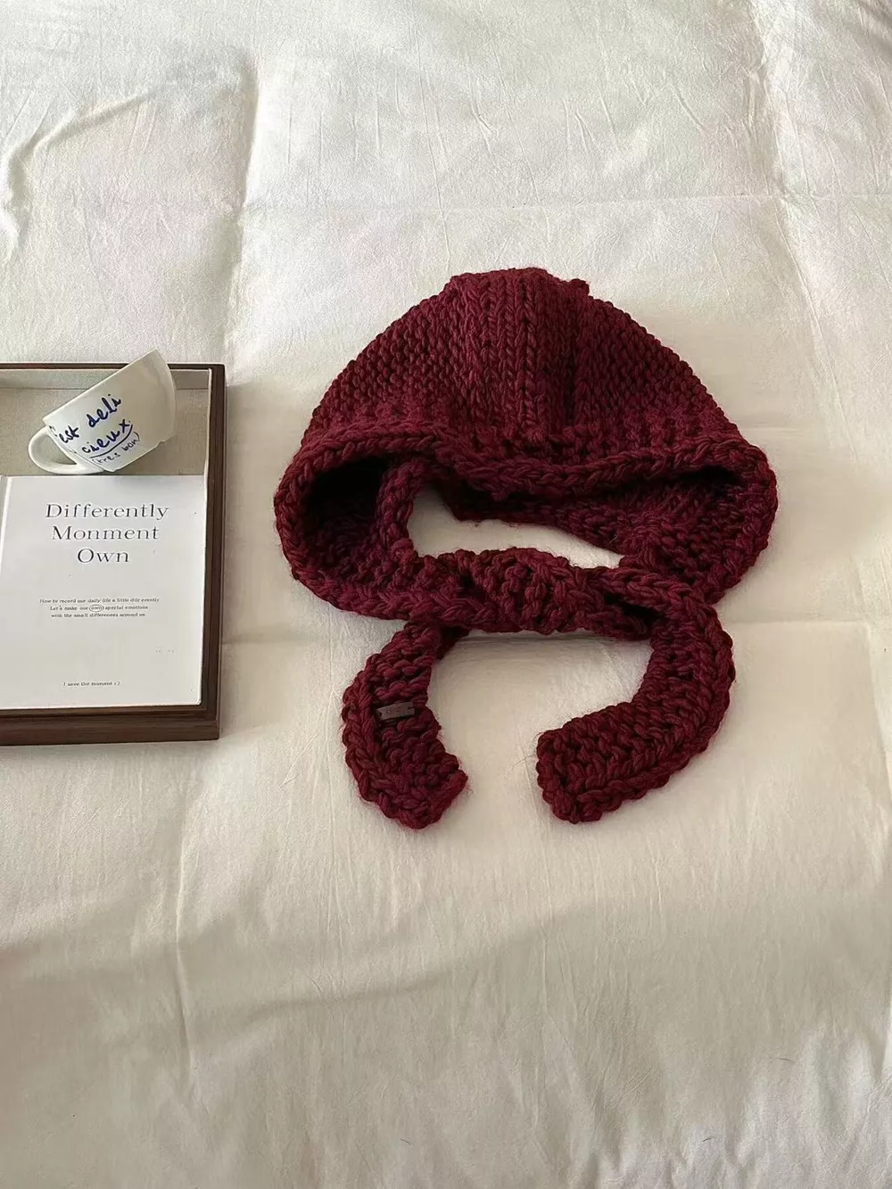 Knitted Earflap Beanie Hat, image 15