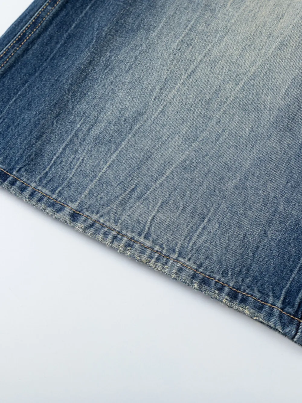 Men's Washed Denim Bermuda Shorts, image 10