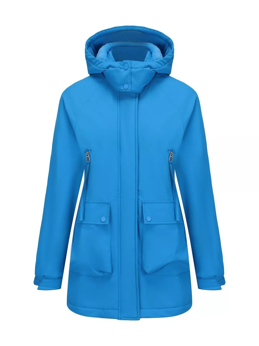 Full Size Zip Up Hooded Parka Outerwear Plus Size, image 22