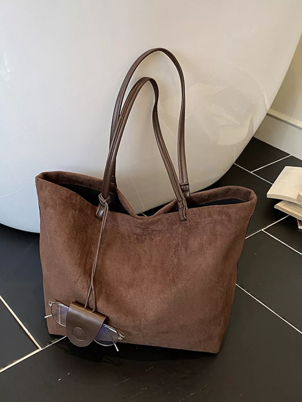Classic Suede Tote Bag, image 5