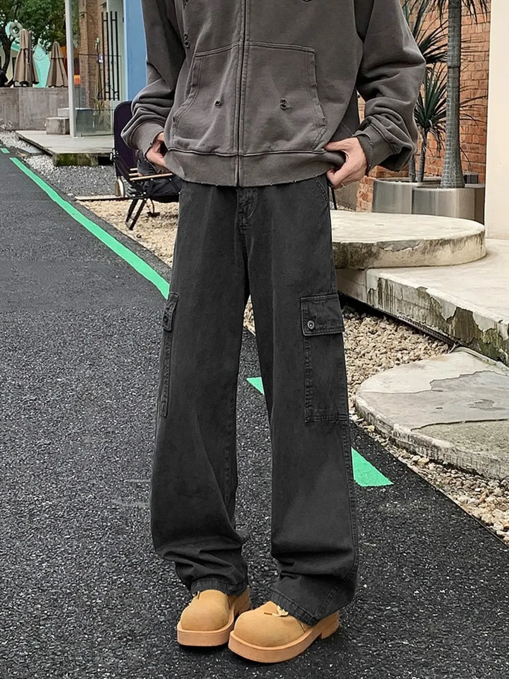Men's Full Size Loose Fit Cargo Pants Plus Size, image 2