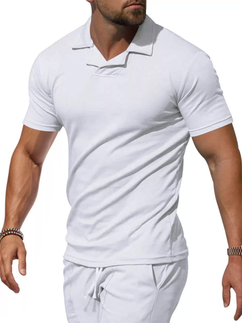 Men's Full Size Casual Short Sleeve Polo Plus Size, image 19