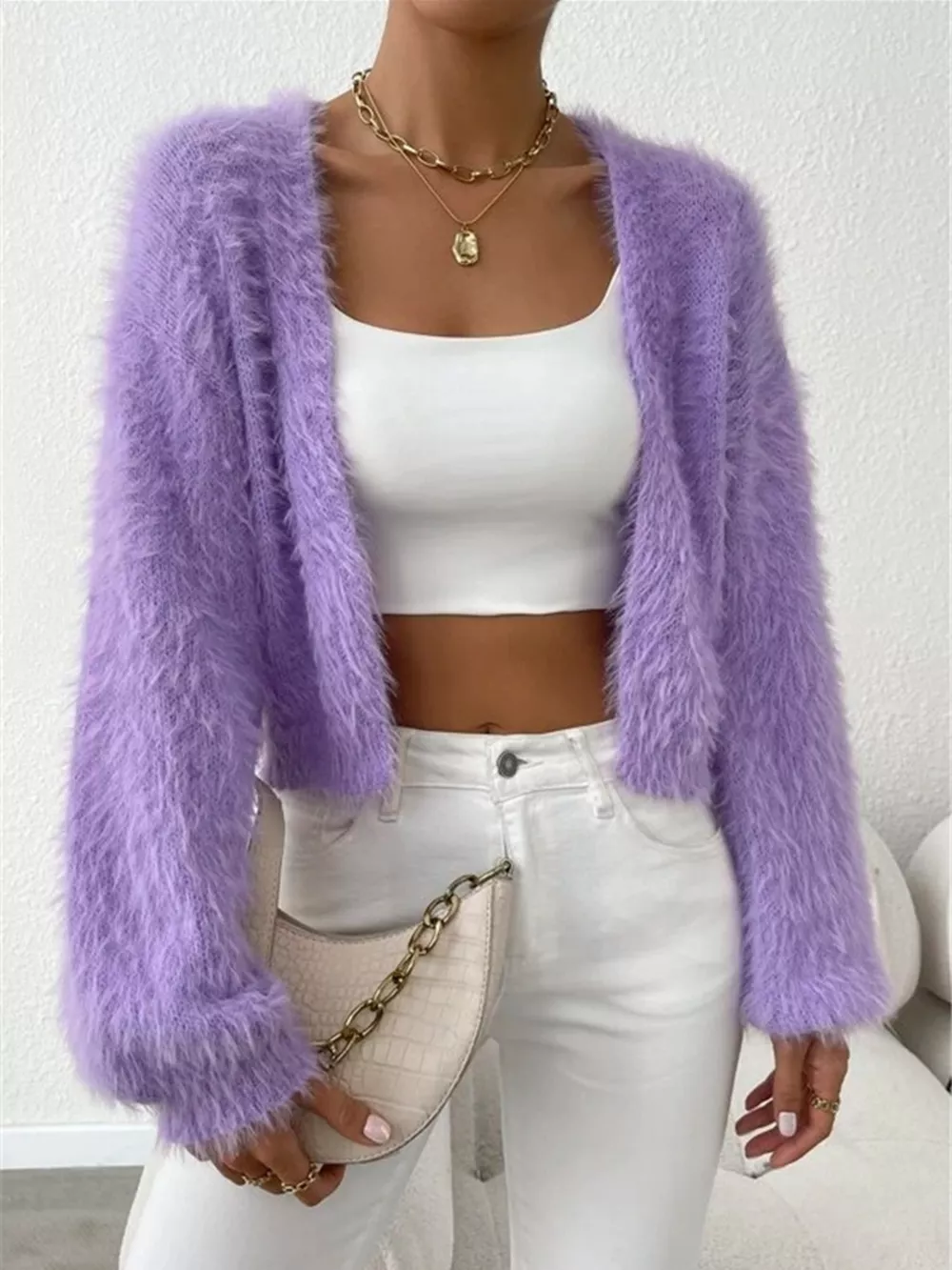 Open Front Long Sleeve Cardigan, image 17