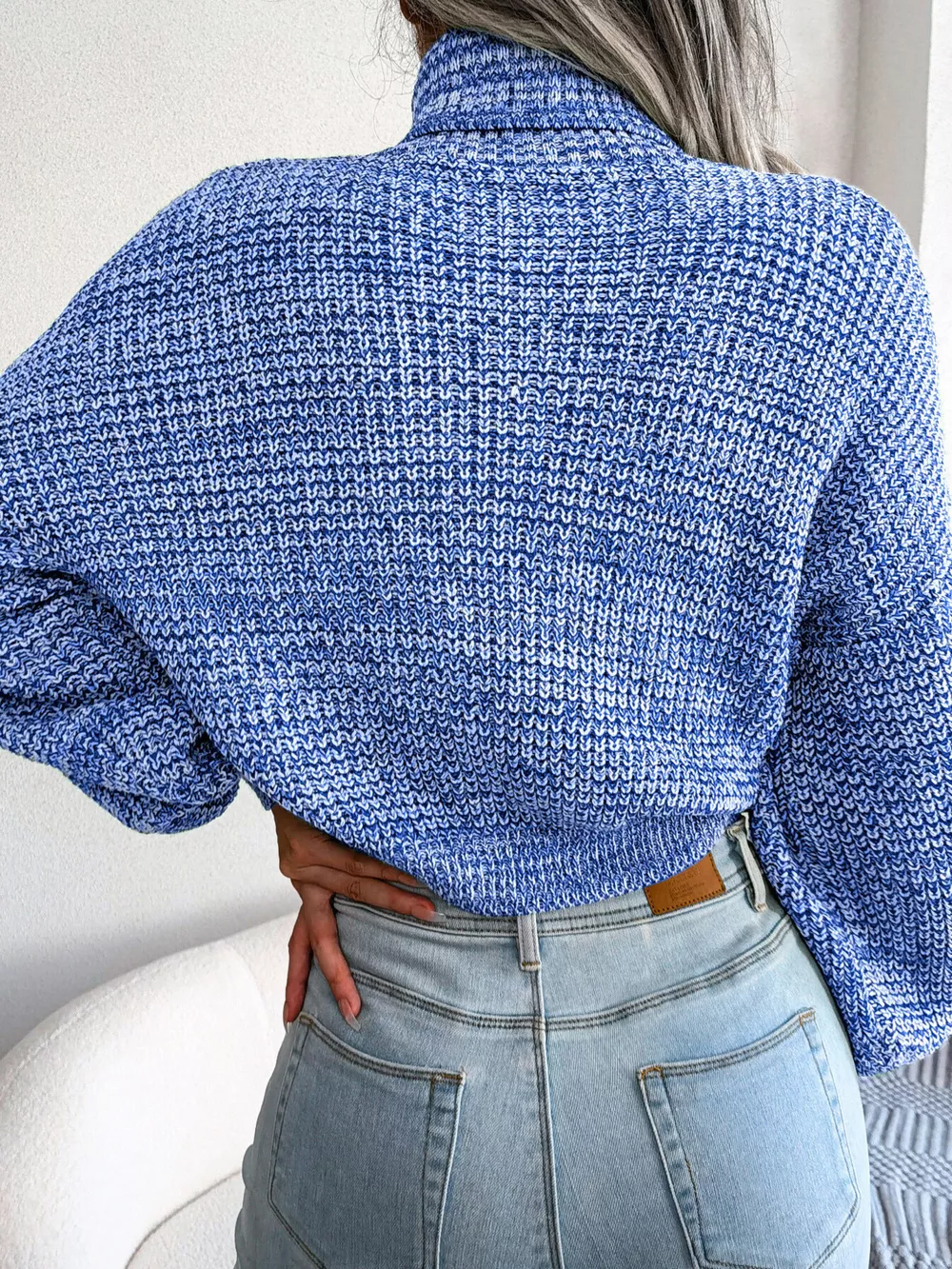 Turtleneck Dropped Shoulder Sweater, image 18