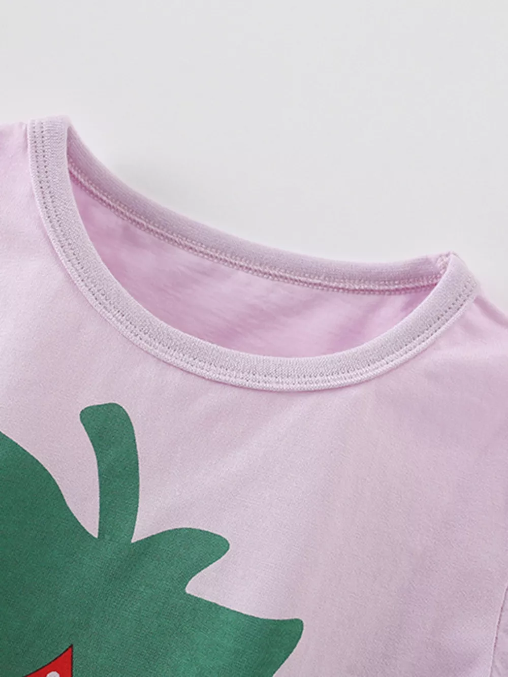 Children's Strawberry Round Neck Tee and Shorts Set, image 4