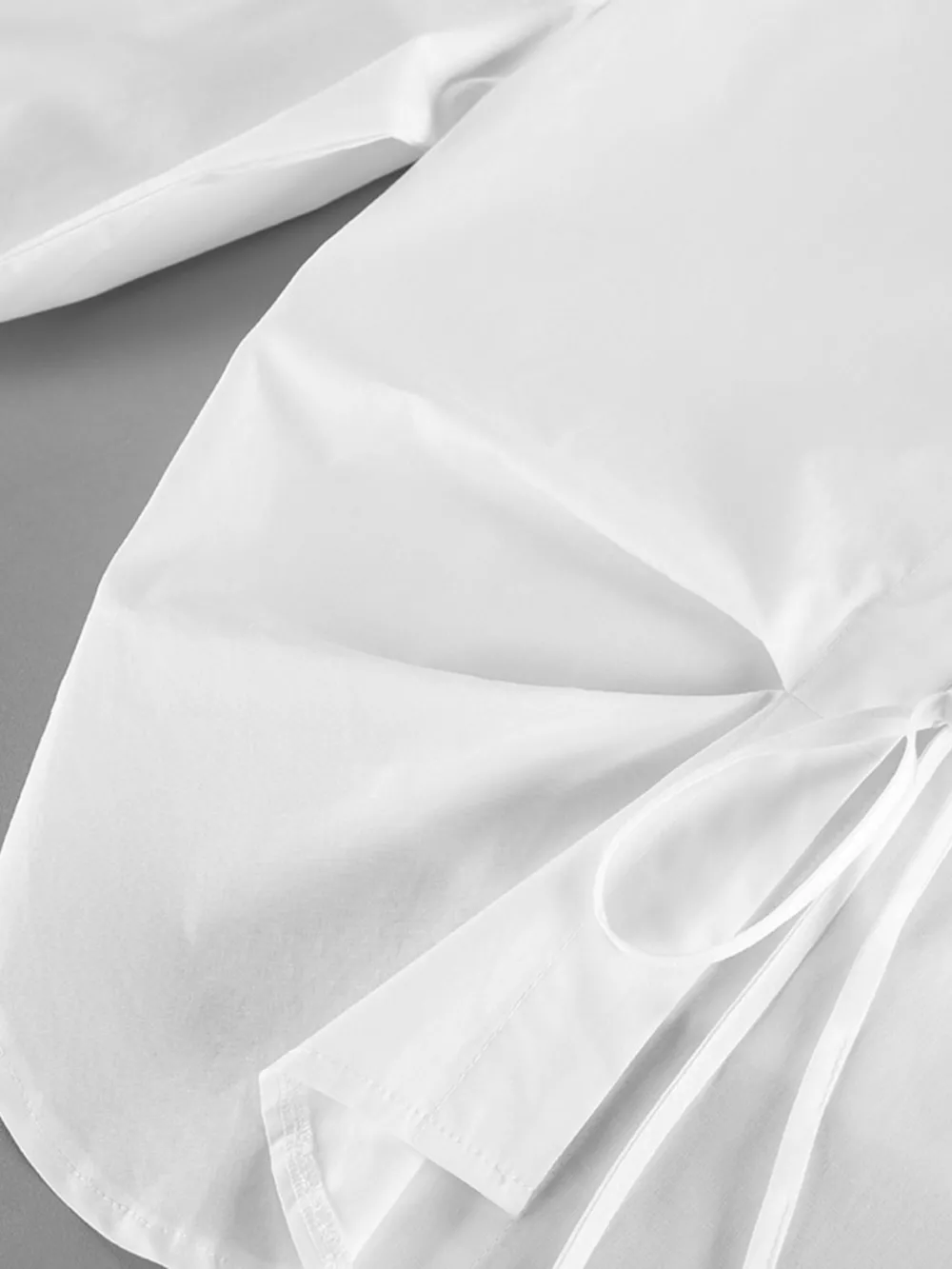 Tie-Waist Detail Wrap-Front Shirt, image 14