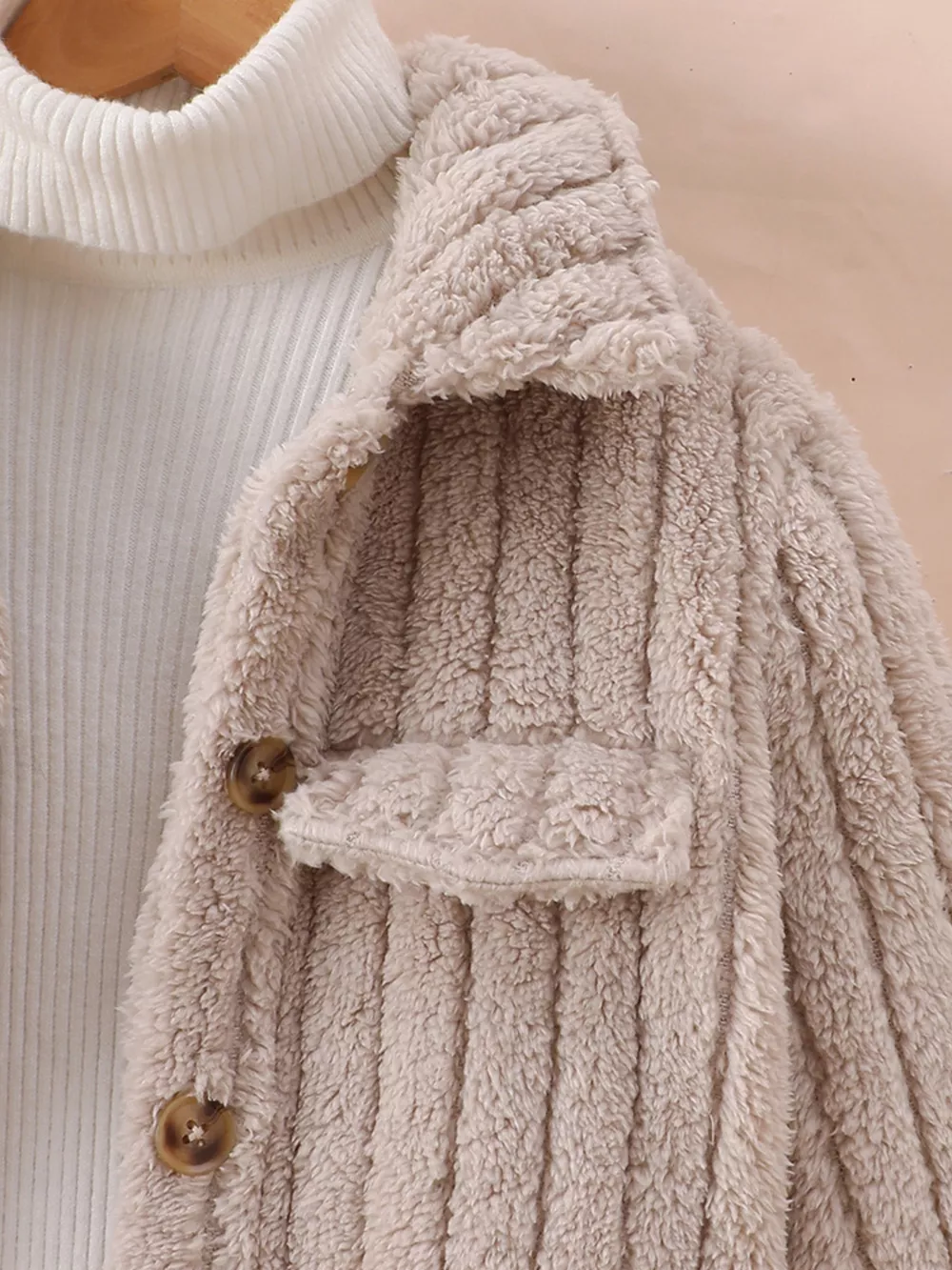 Children's Cozy Fleece Button-Down Jacket, image 5