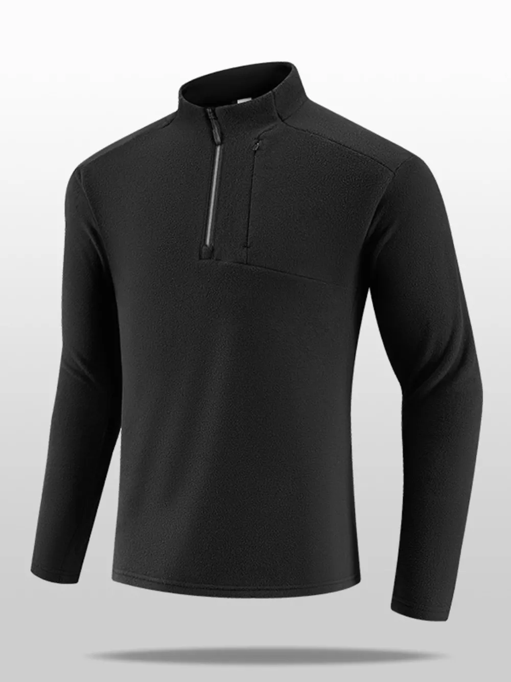 Men's Plus Size Quarter- Fleece Sweatshirt