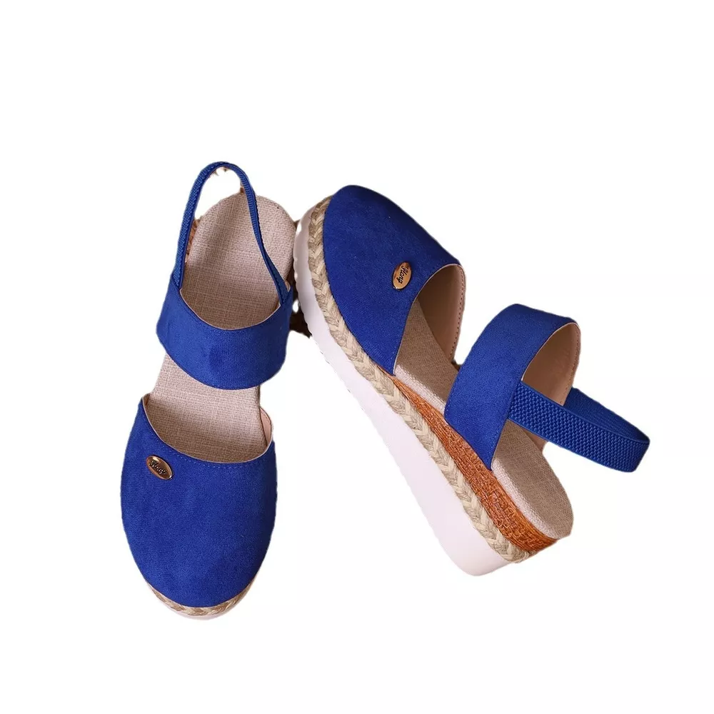 Espadrille Wedge Sandals with Ankle Strap, image 9