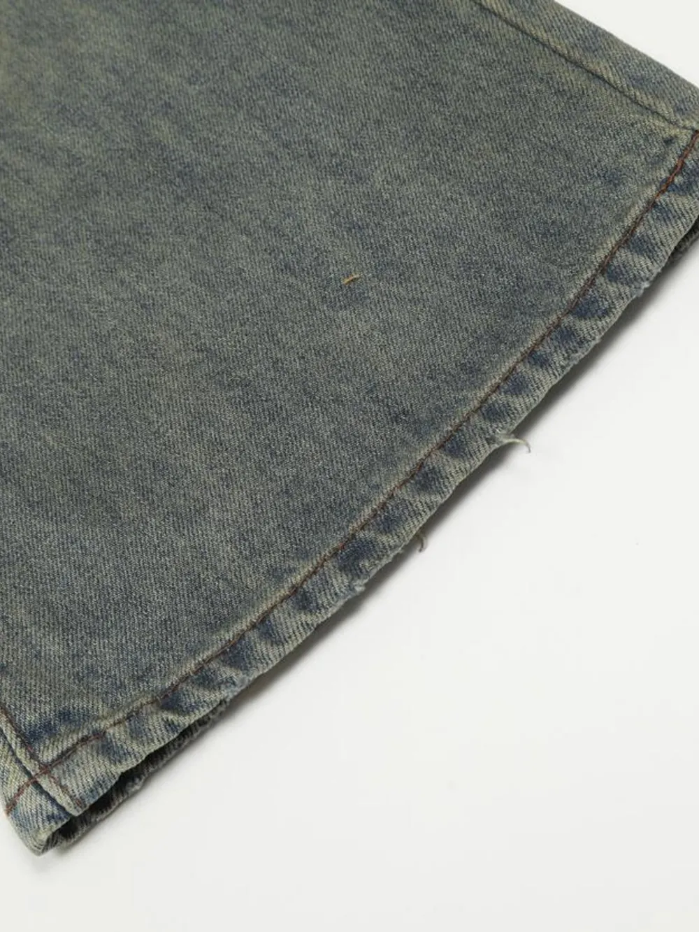 Men's Distressed Slim Bootcut Washed Jeans, image 16