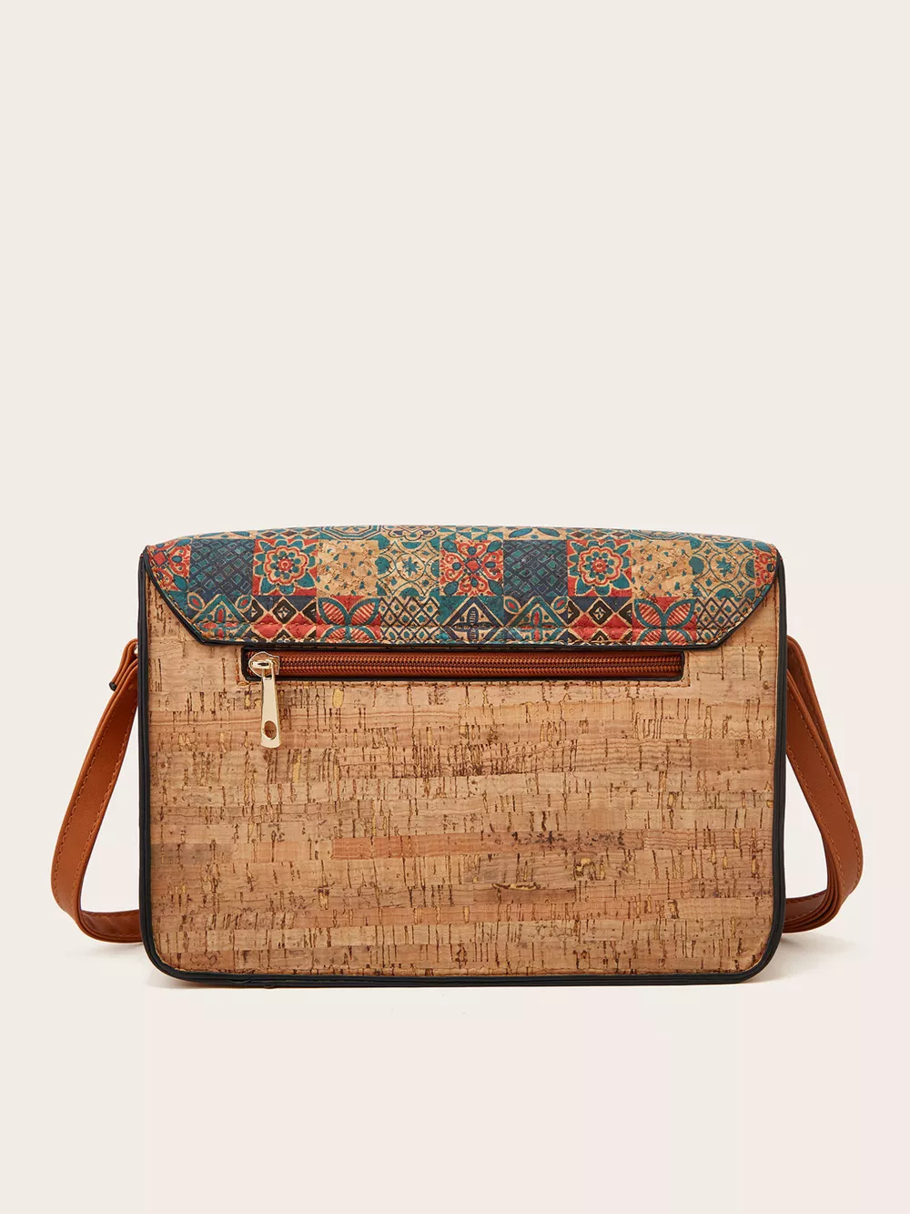 Vintage Pattern PU Leather Crossbody Bag, image 4