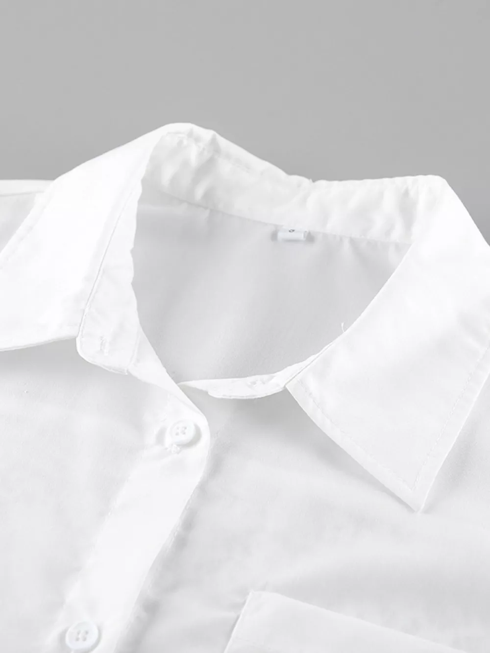 Lace Sleeve Button-Down Shirt, image 7