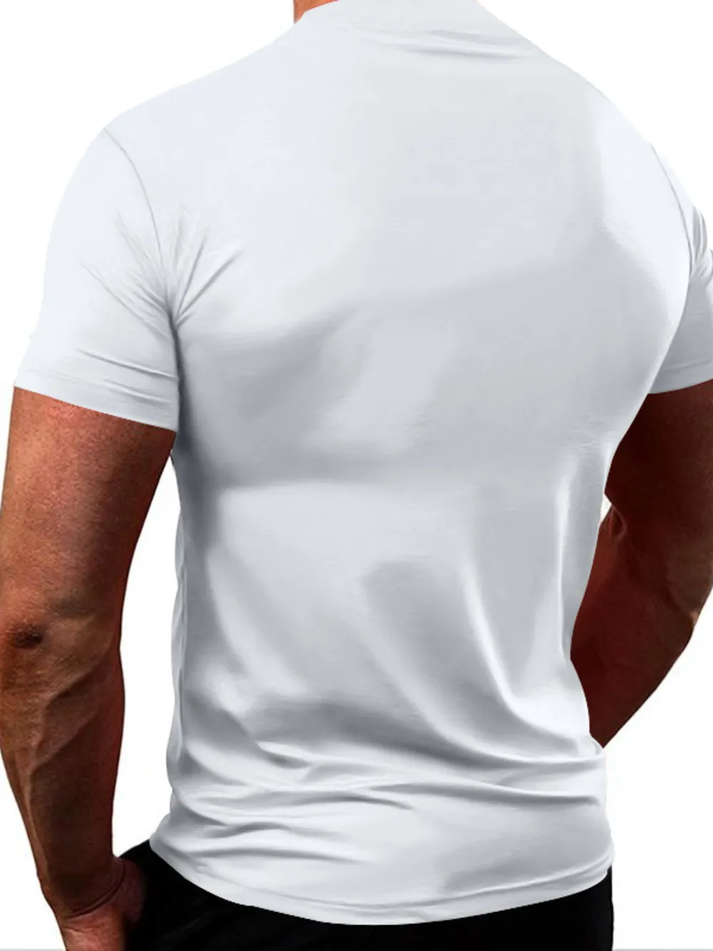 Men's Full Size Round Neck Short Sleeve T-Shirt Plus Size, image 10