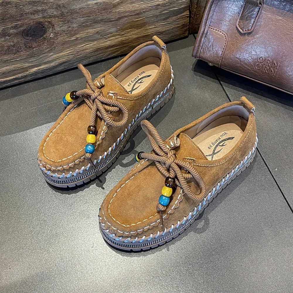 Round Toe Platform Loafers, image 3