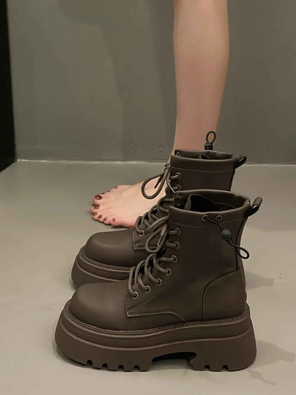 Lace Up Platform Boots, image 4
