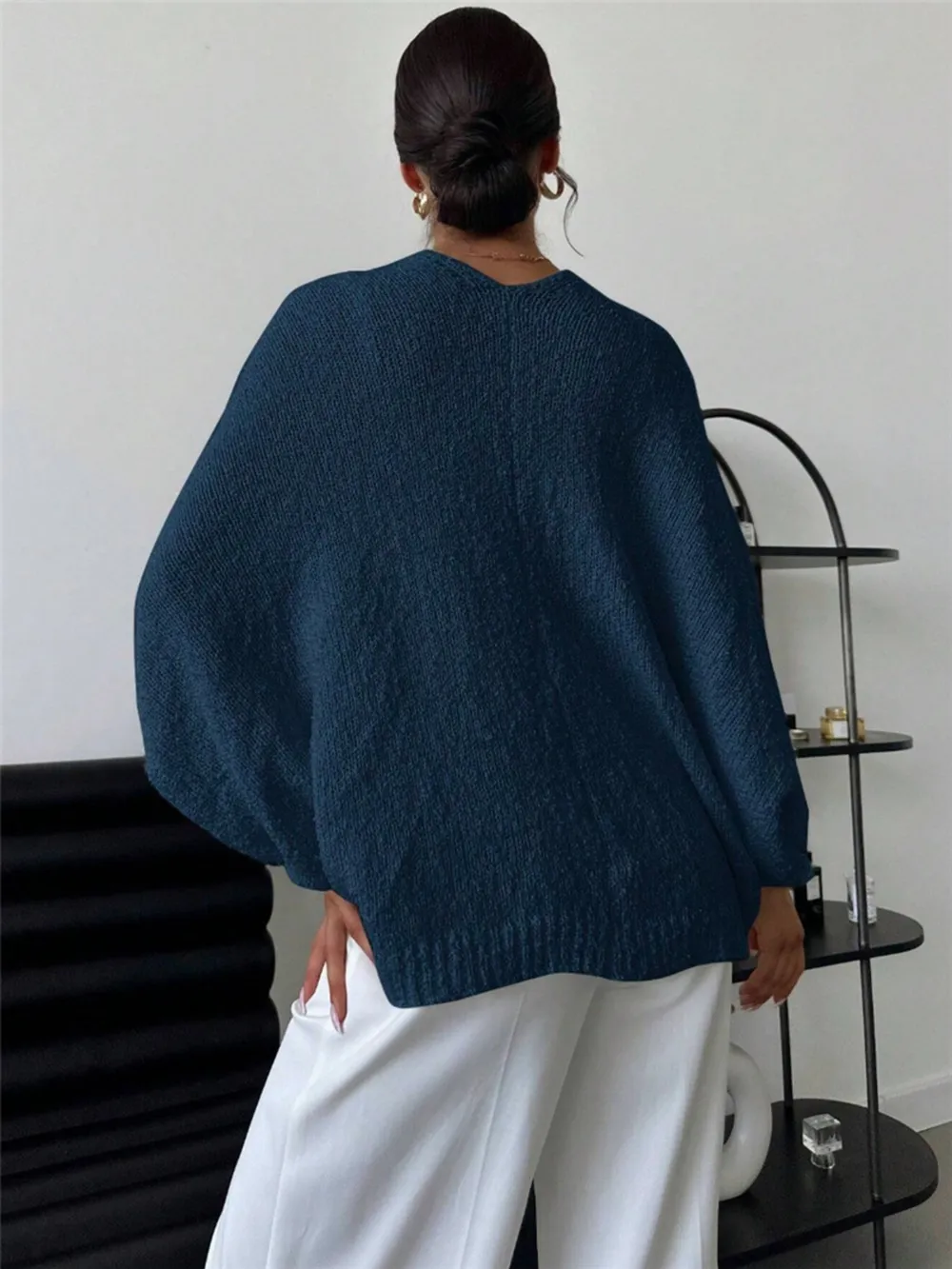 Twist-Front Textured Knit Cardigan, image 14