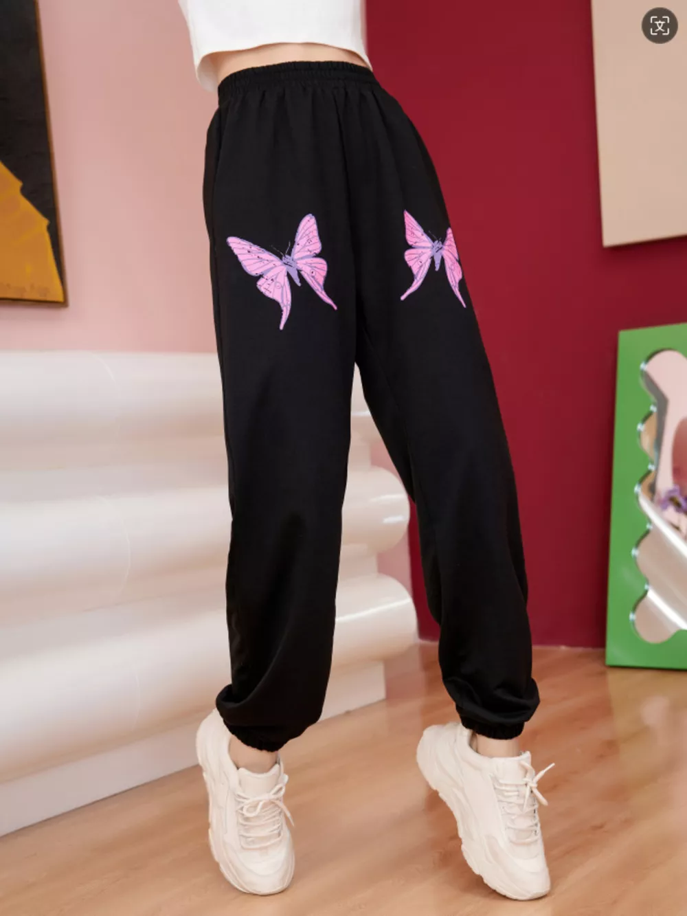Butterfly Casual Sweatpants, image 6