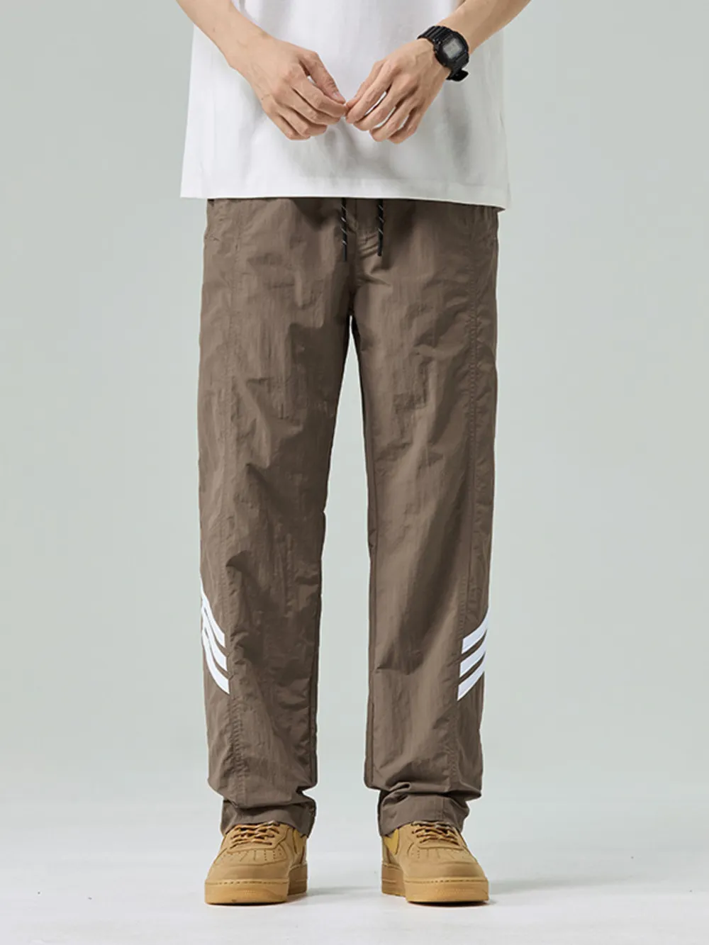 Men's Plus Size Drawstring Wide Leg Pants, image 9