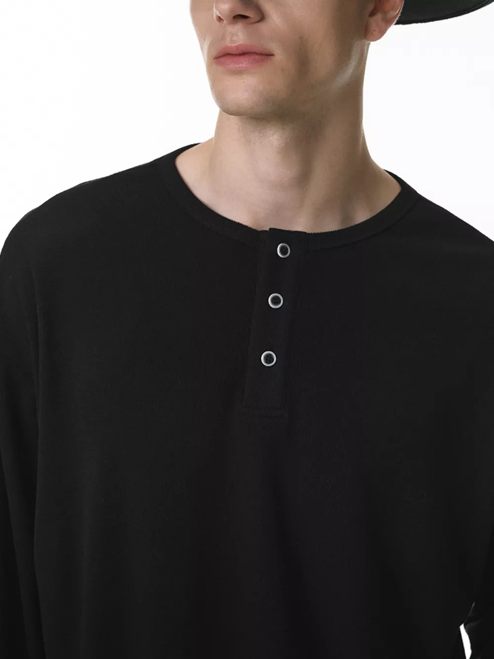 Men's Long Sleeve Henley T-Shirt, image 5