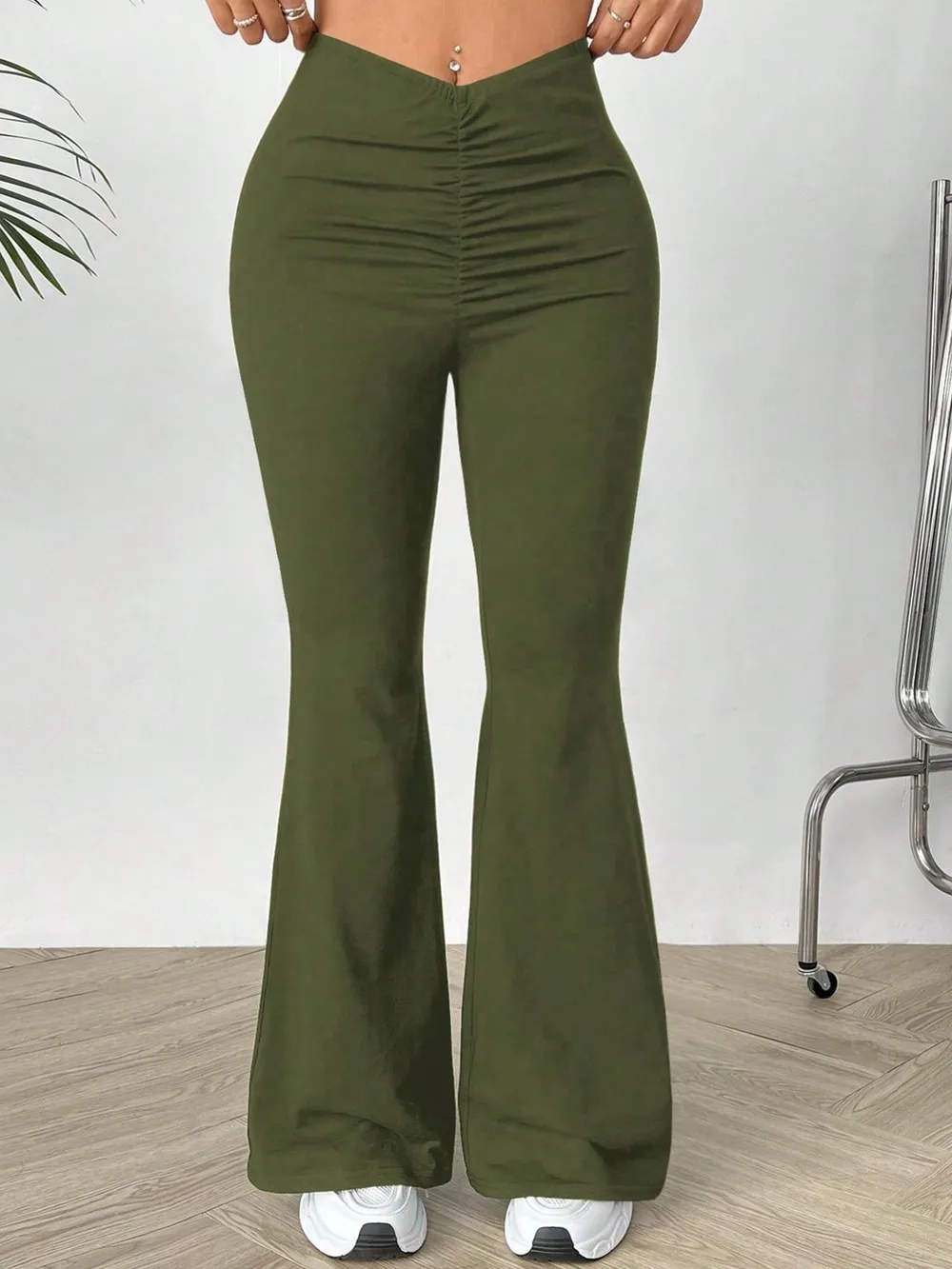 High Waisted Flare Pants, image 2