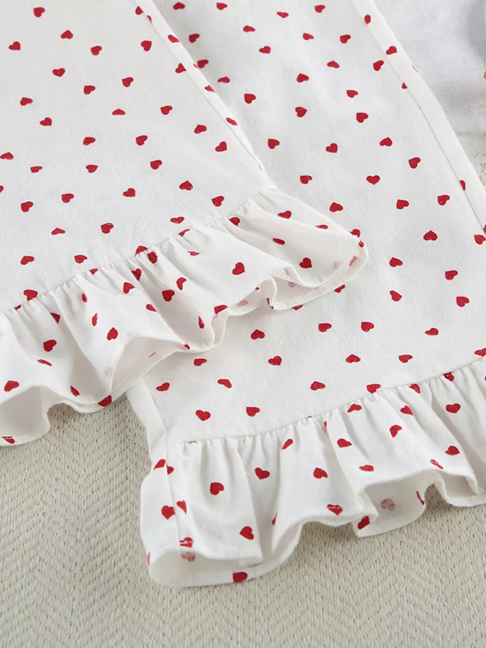Heart Print Long Sleeve Top and Pants Lounge Set, image 14