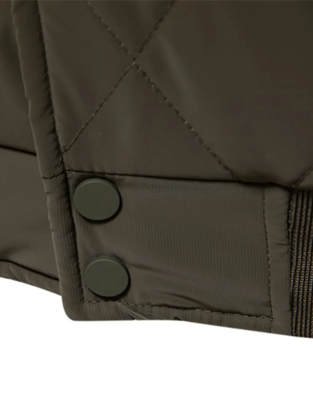 Men's Quilted Snap Down Long Sleeve Jacket, image 31