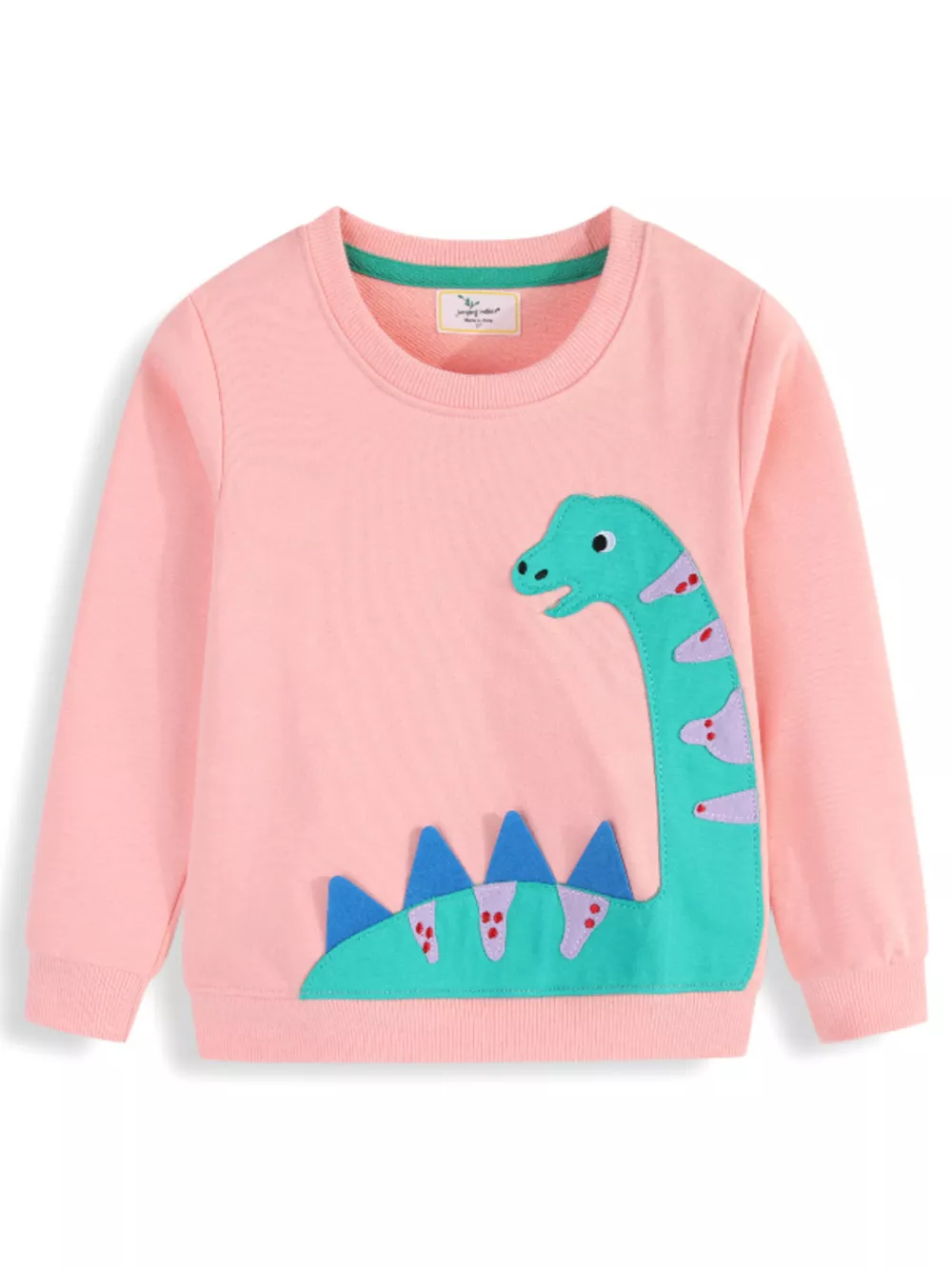 Children's Dinosaur Crew Neck Long Sleeve T-Shirt