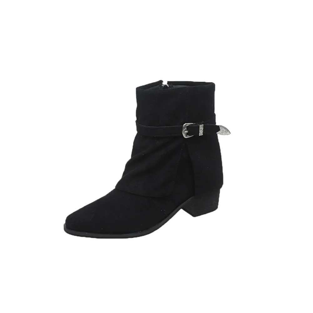 Point Toe Block Heels Boots, image 3