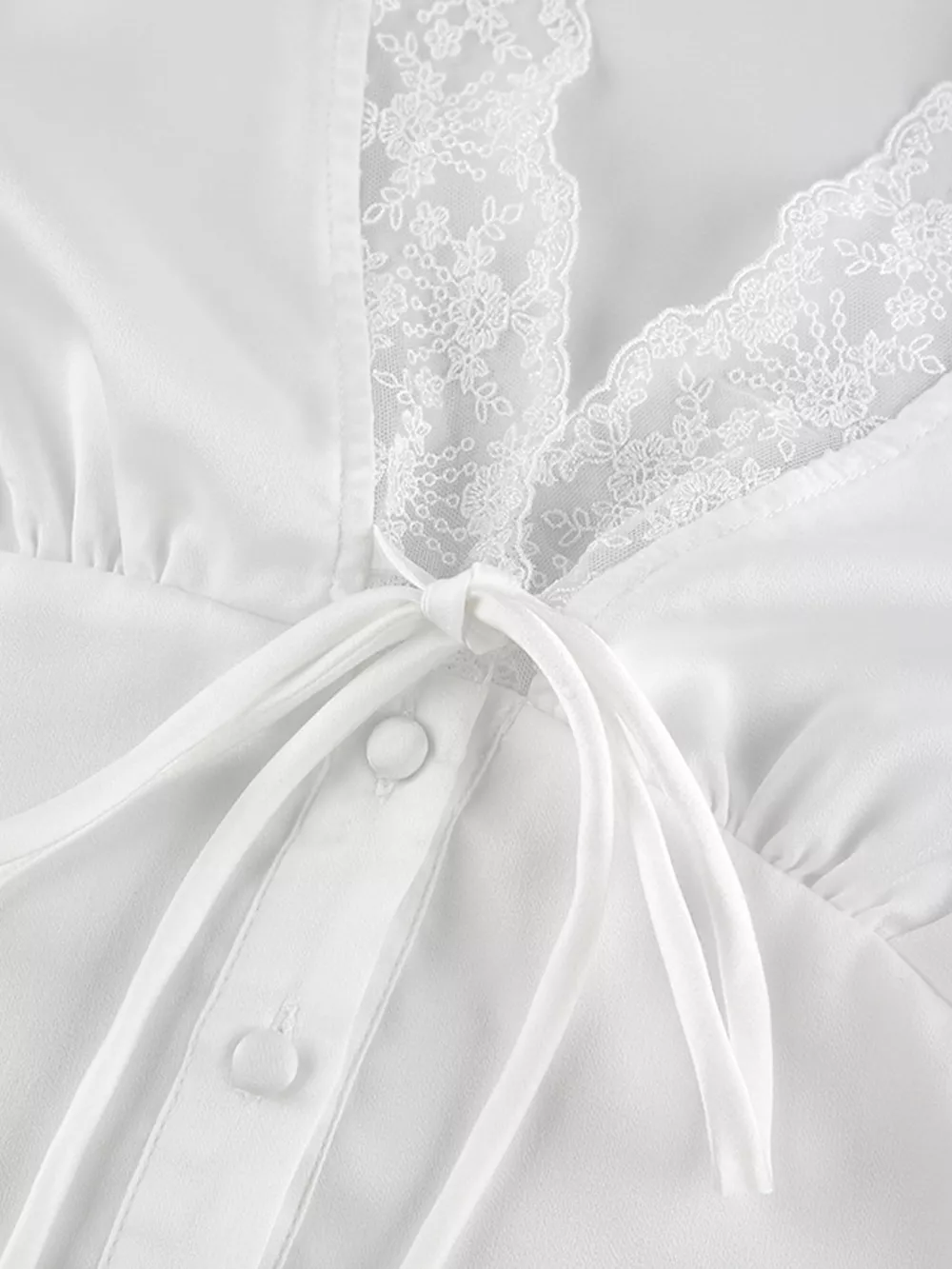 Lace Detail Short Sleeve Top and Skirt Set, image 15