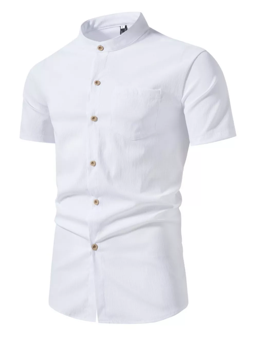 Men's Plus Size Button Up Short Sleeve Shirt, image 4