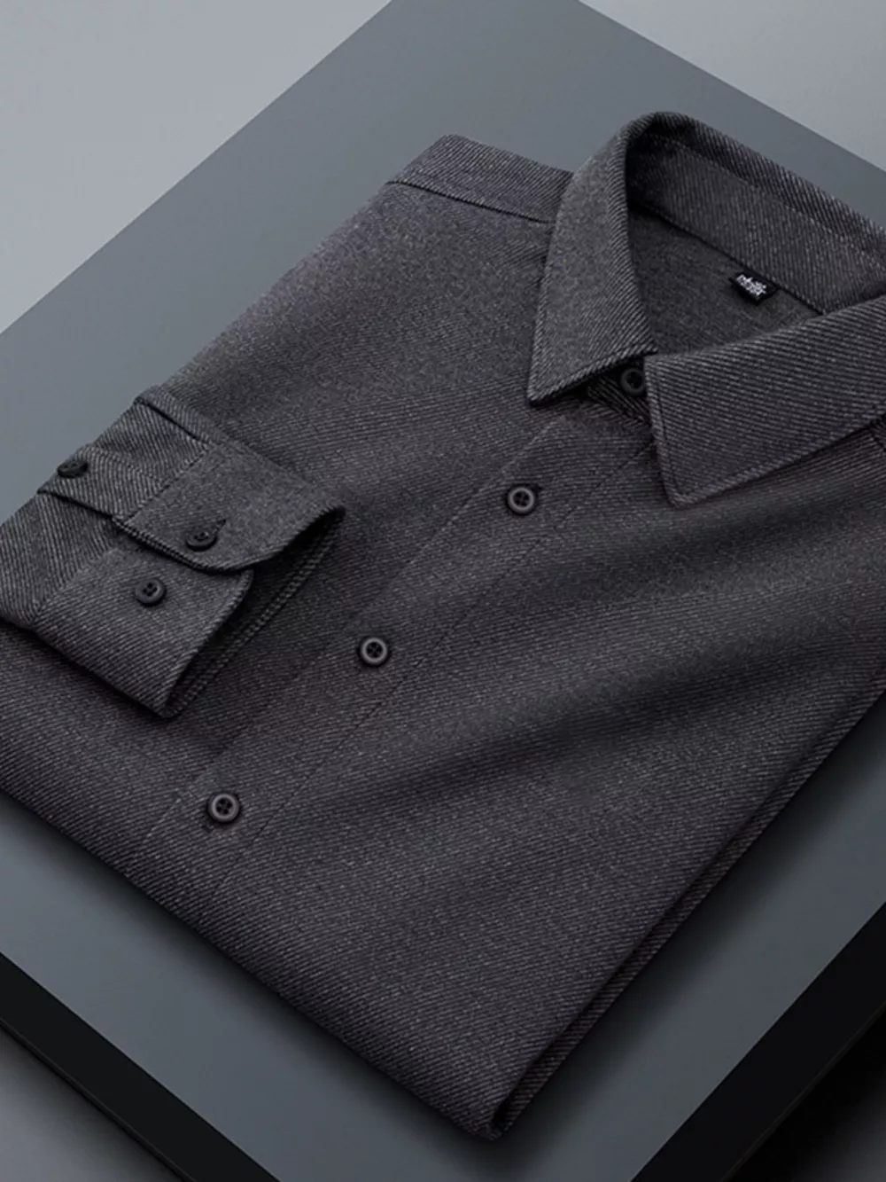 Men's Plus Size Casual Long Sleeve Button-Down Shirt, image 8