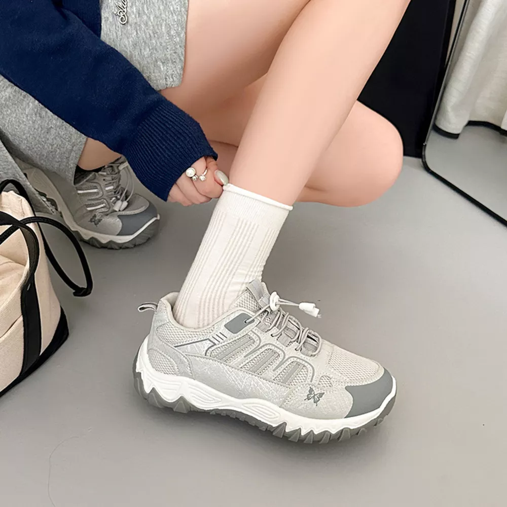 Round Toe Lace Up Sneakers, image 4