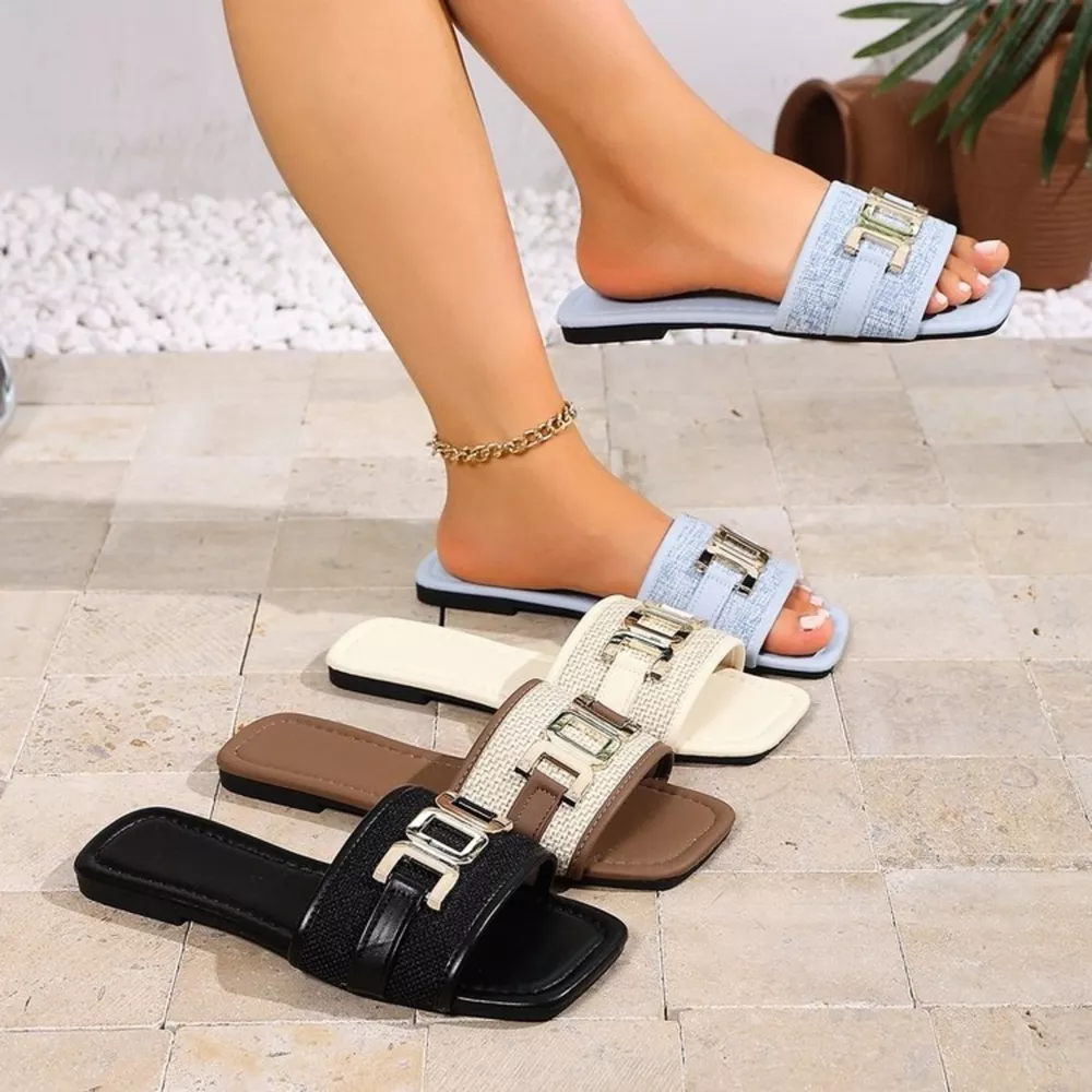 Open Toe Flats Sandals, image 2