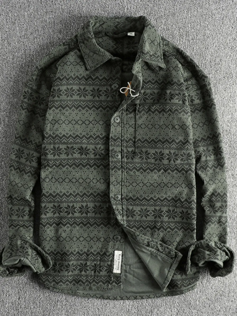 Men's Button Up Long Sleeve Shirt, image 3