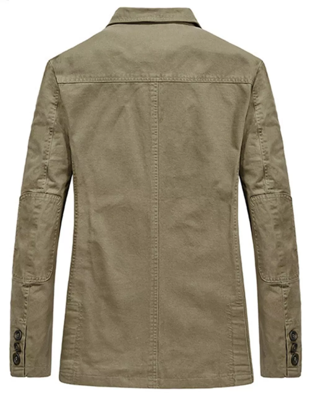 Men's Plus Size Lapel Collar Button Up Blazer, image 3