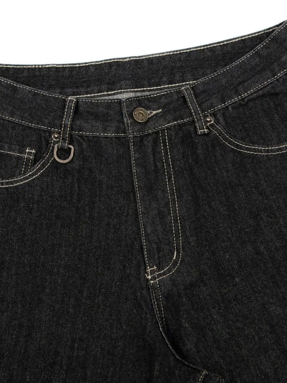 Men's Wide-Leg Denim Shorts with Pockets, image 11