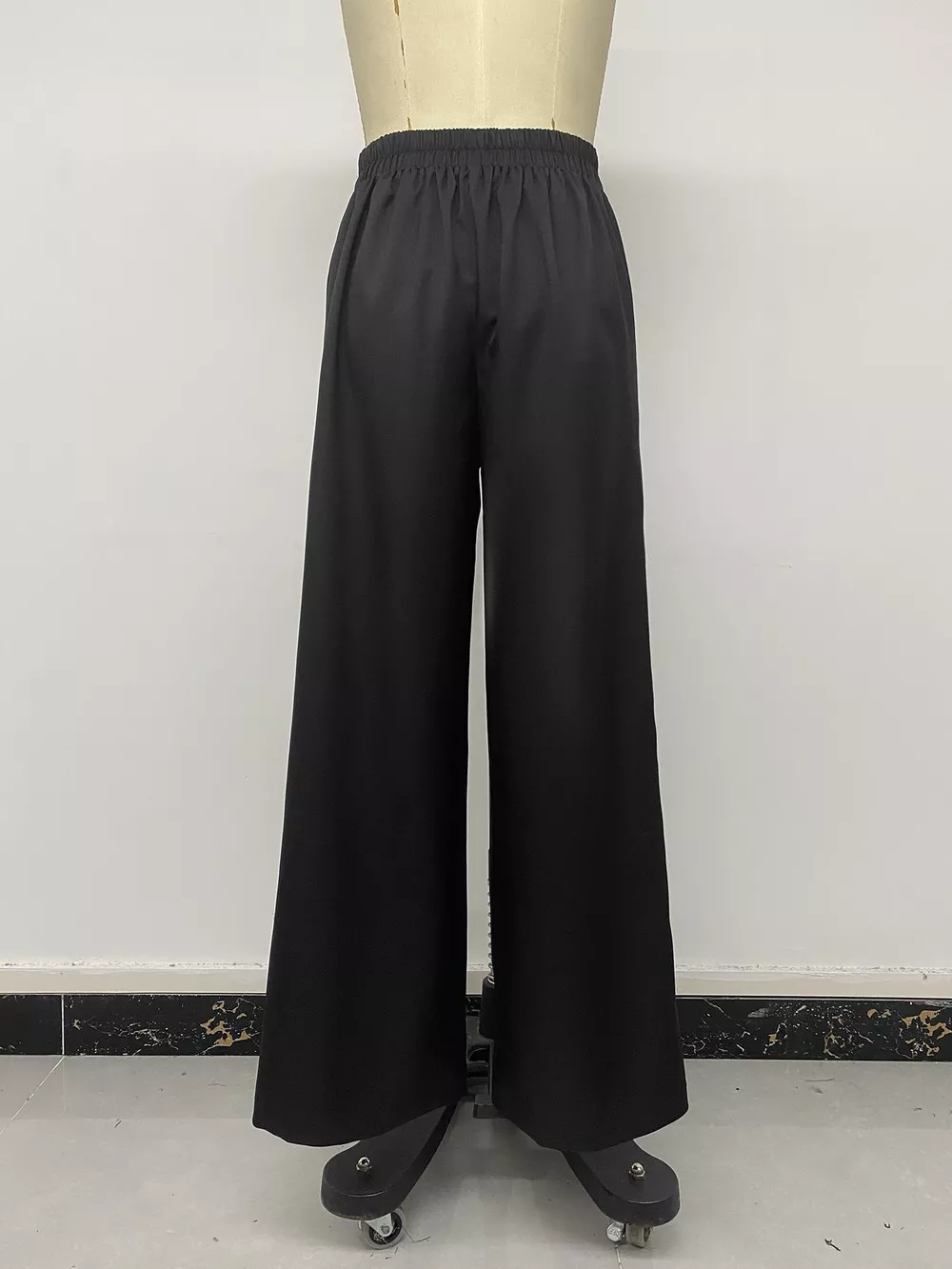 Wide-Leg Pants with Overlap Front Detail, image 10