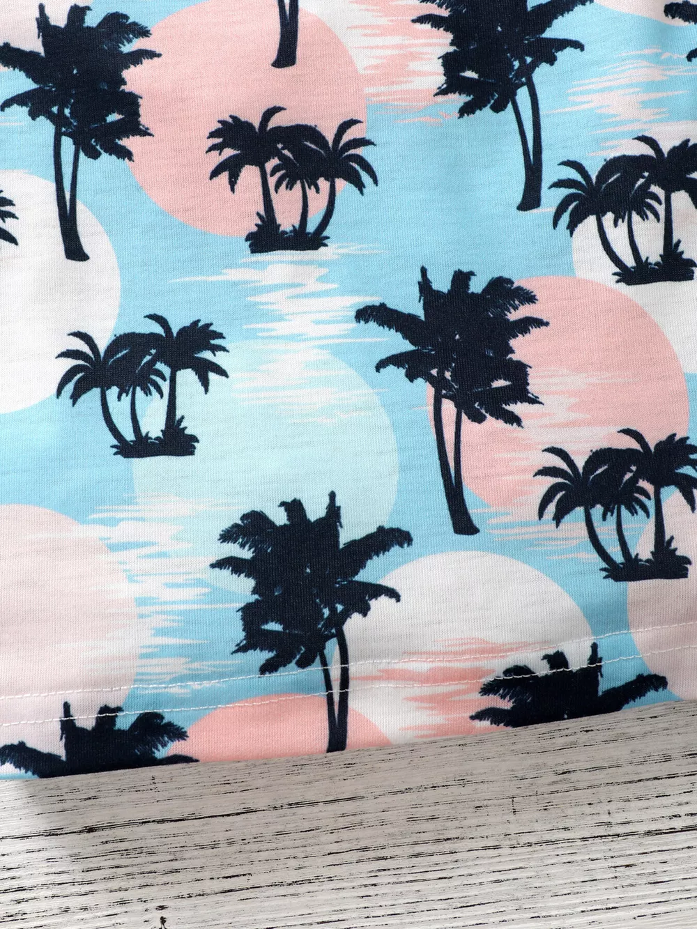 Children's Tropical Palm Print Tee and Shorts Outfit Set, image 5