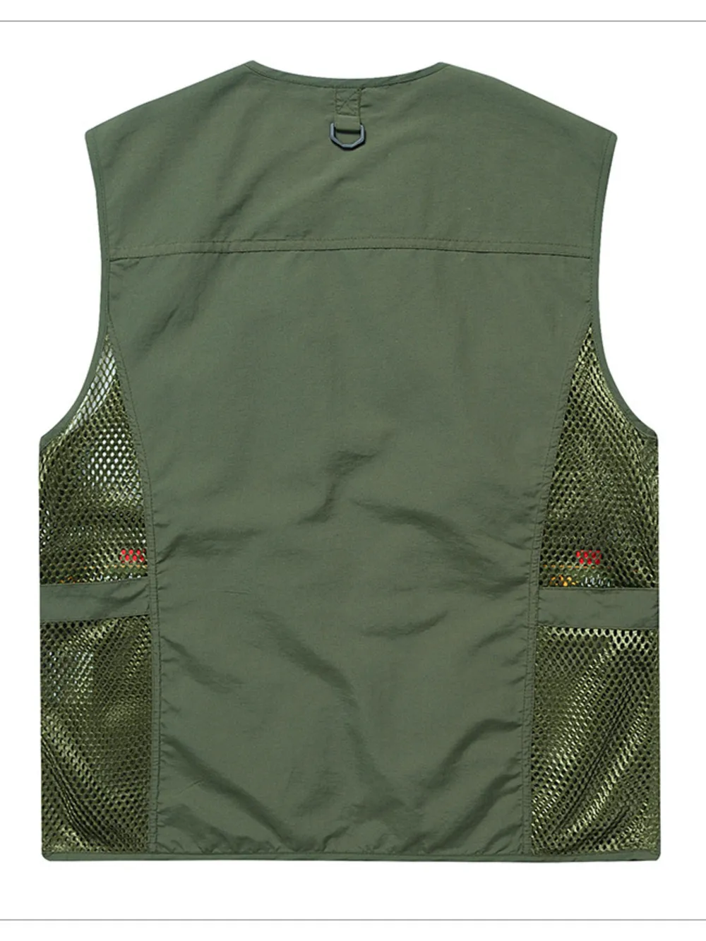 Men's Full Size Multi-Pocket Breathable Vest Plus Size, image 7