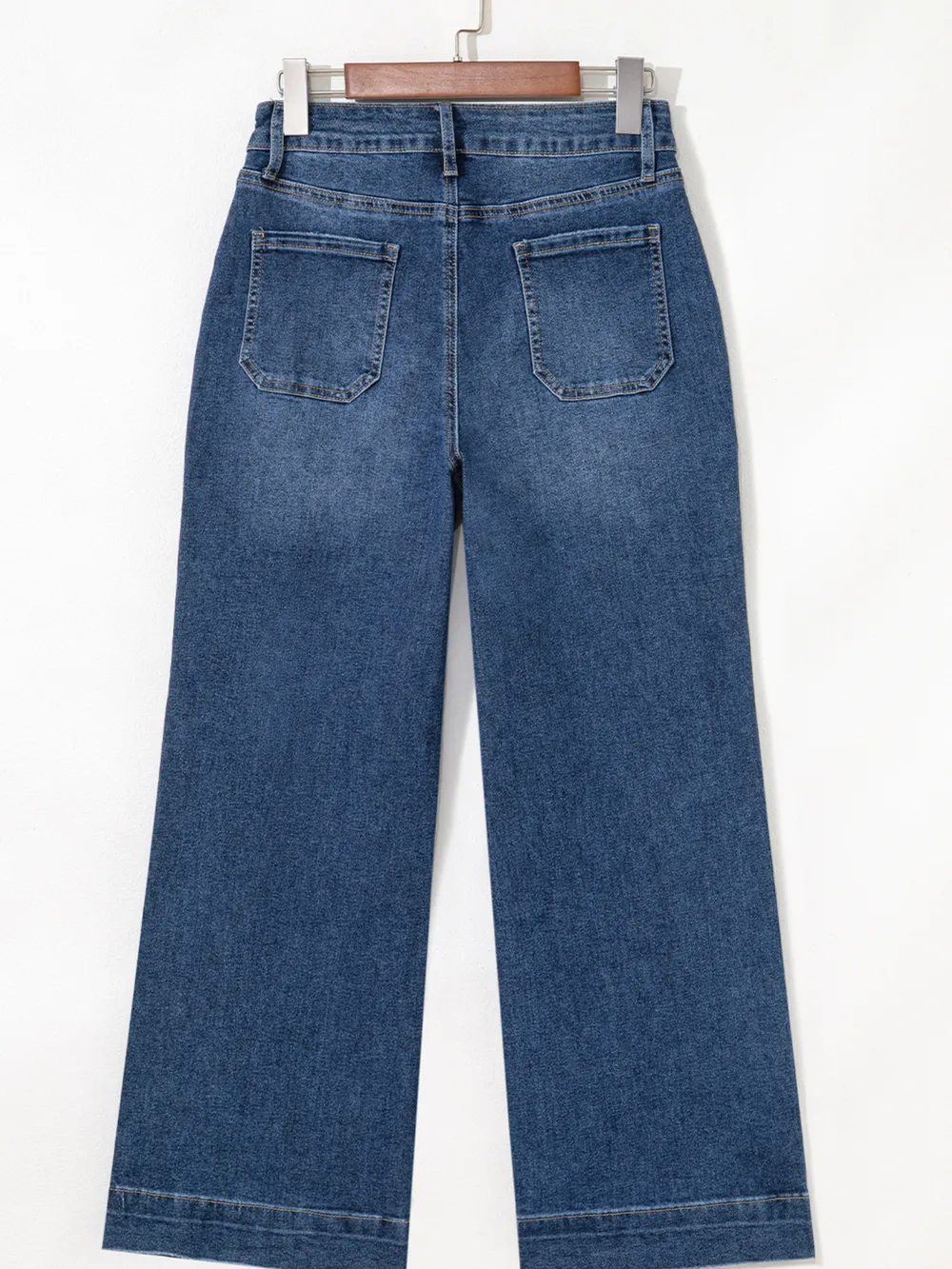 Cropped High Rise Wide Leg Jeans, image 13