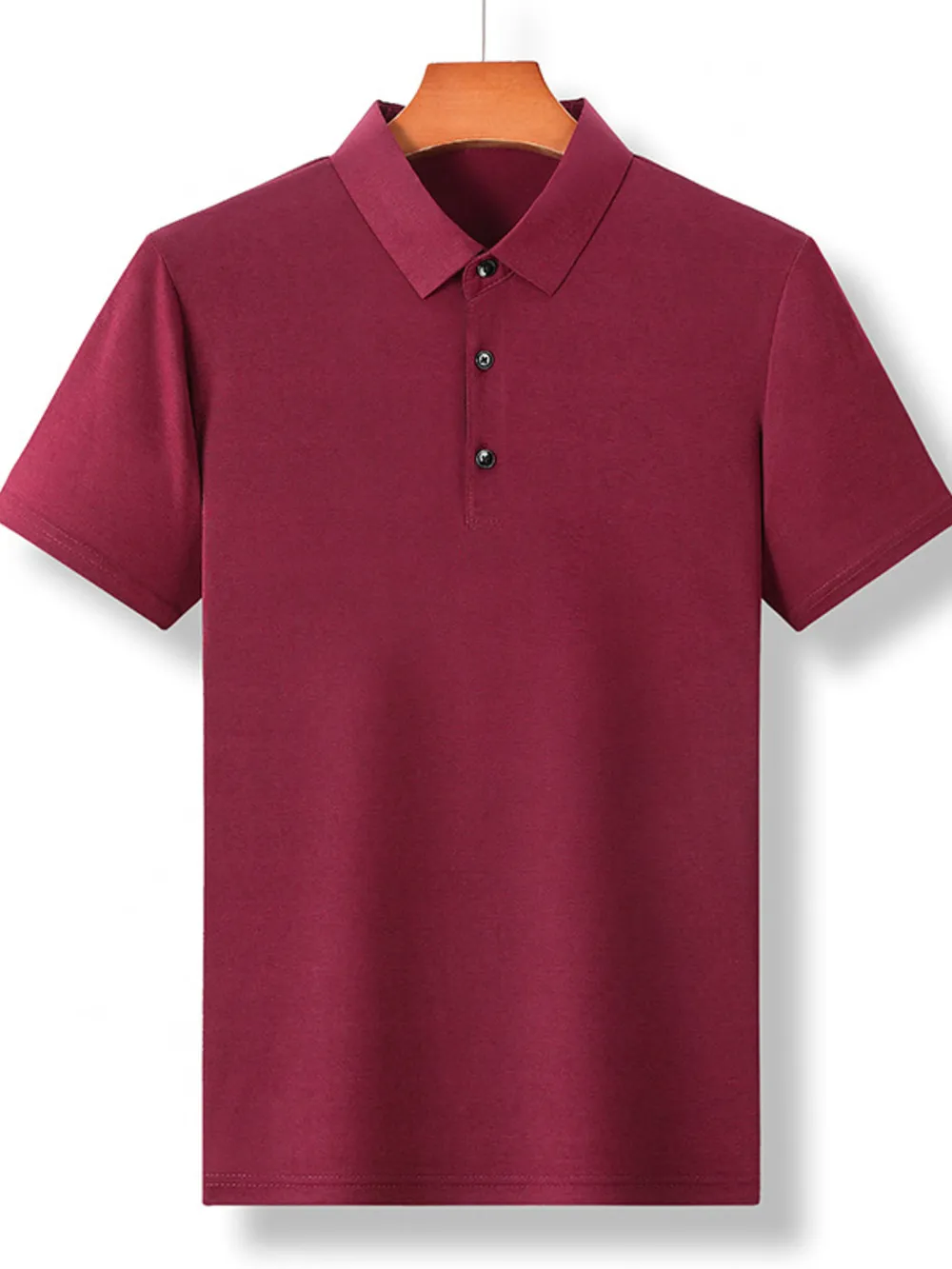 Men's Plus Size Breathable Collared Neck Short Sleeve Polo, image 5