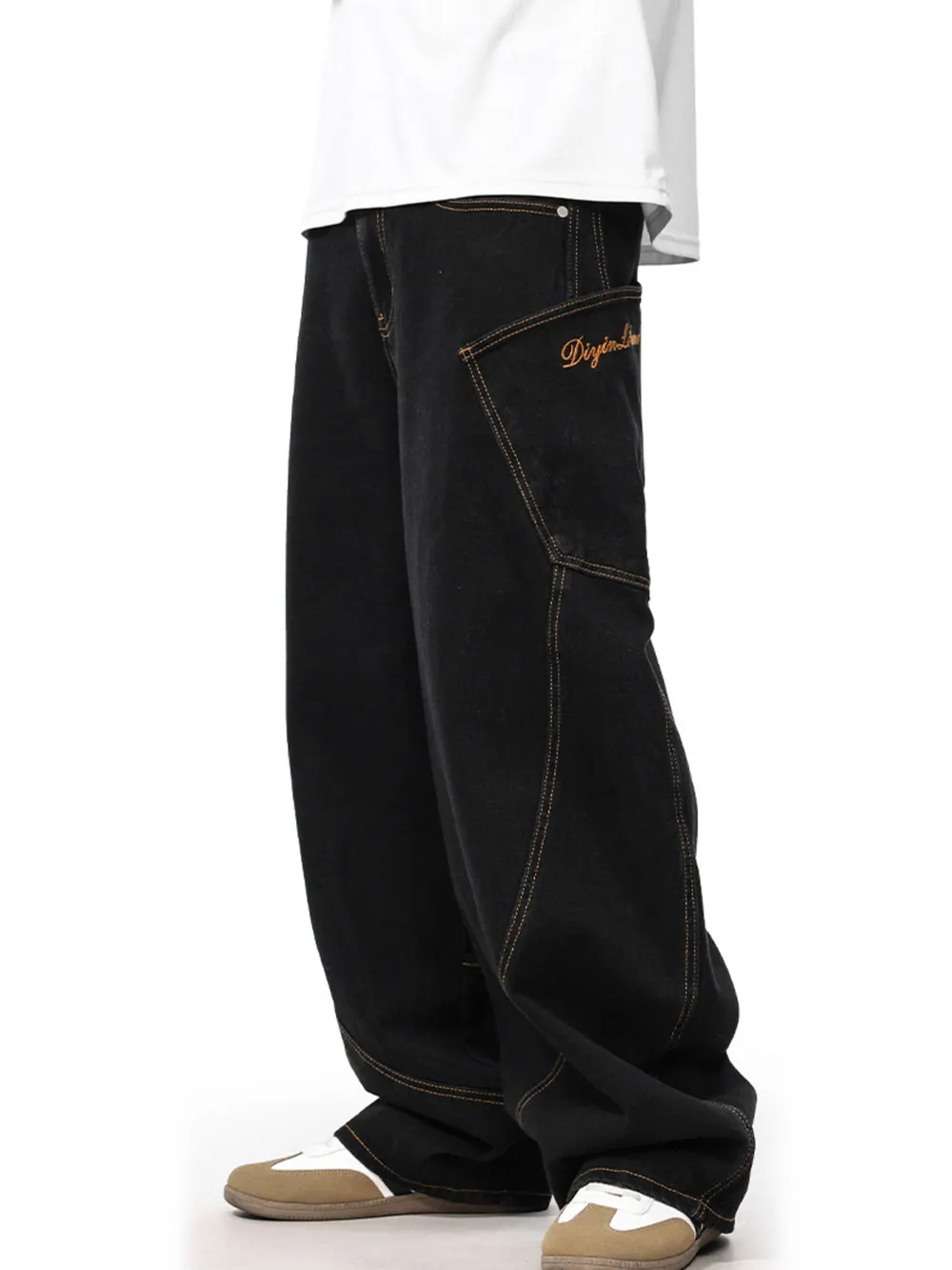 Men's Wide Leg Jeans, image 7