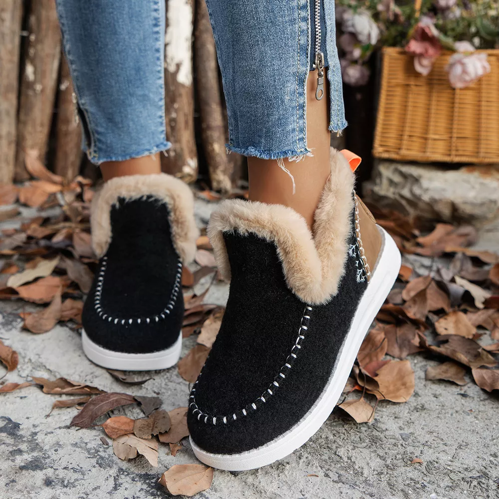 Round Toe Winter Ankle Boots, image 14