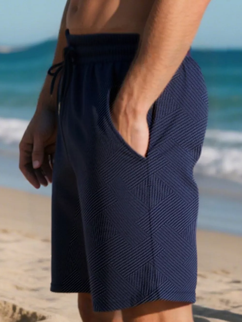 Men's Full Size Relaxed Fit Drawstring Shorts Plus Size, image 7